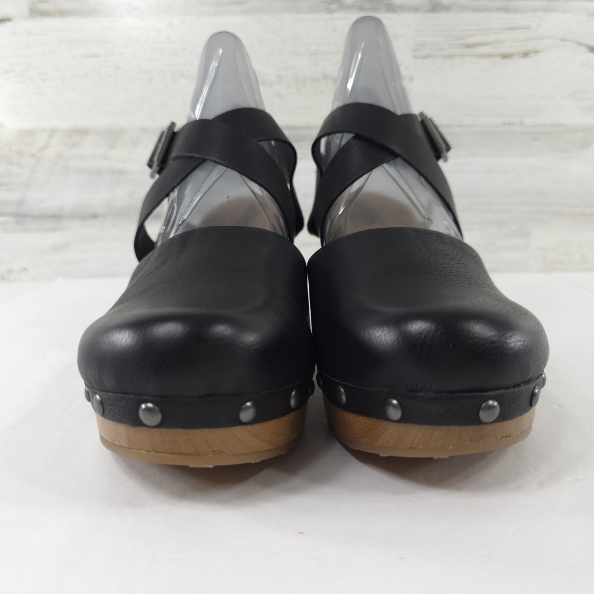 Women's KORKS Abloom Clog KR0002509 Black Leather for sale