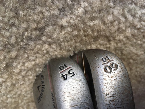 Callaway Mack Daddy 4 S Grind Raw 54° Sand & 60° Lob Wedge(s) Stiff Steel - Picture 3 of 8