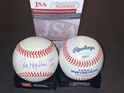 Pat Hughes Cubs Auto Signed Official MLB Baseball JSA COA HOF 23 Ford Frick