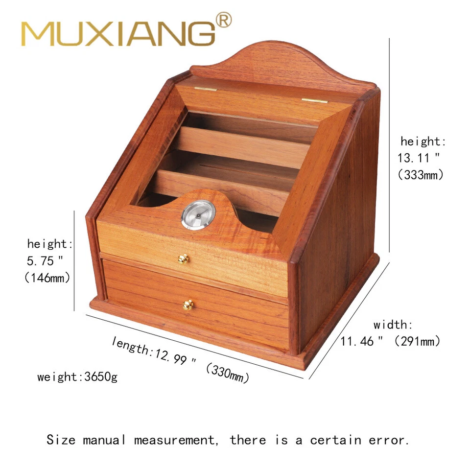 MUXIANG Zigarrenhumidore Schrank Zedernholz Zigarrenbox für 100 bis 150 Zigarren - Bild 2 von 4