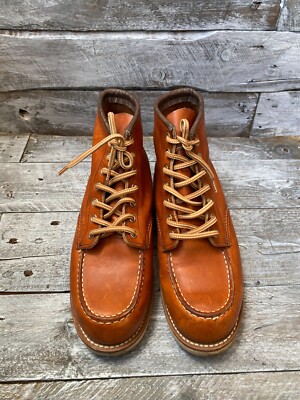 redwing heritage moctoe brown leather boots US 7 EE UK 6 , 39 style 875