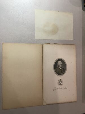 Vintage Plate Printing Of Dignitary, Unable To Determine Name But In Script