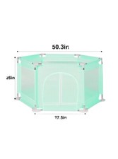 Baby Playpen, Large Baby Playard, Playpen For Babies With Gate Indoor And...