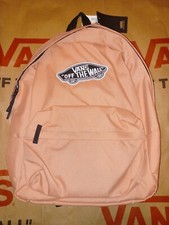 Vans Off The Wall REALM Backpack Back Pack Book Laptop Bag Rose Dawn/Black