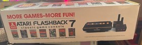 Atari Flashback 7 Classic Game Console - Never Used- Black/Orange