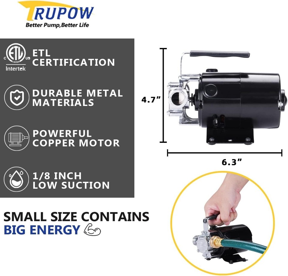 Nee Utilitech 1/12 HP Stainless Steel Transfer Pump 50AC110N