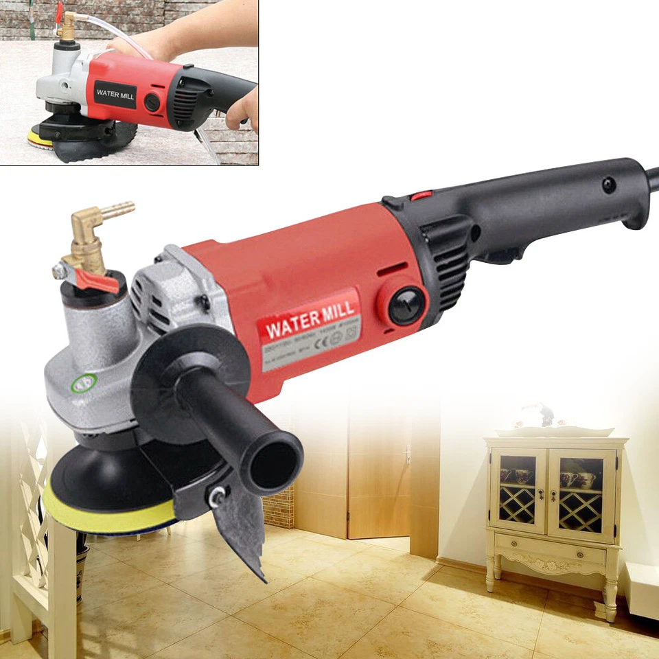 1400W Nass-Steinschleifer Schleifmaschine Naßpolierer Granit Marmor Polierer Neu - Bild 4 von 4