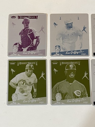 Griffey Jr 2006 Fleer Tradition 1/1 “Griffey Says”10-Printing Plates ONE OF ONE - Picture 2 of 10