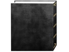 Black Magnetic Self-Stick 3-Ring Photo Album with 100 Pages 50 Sheets 
