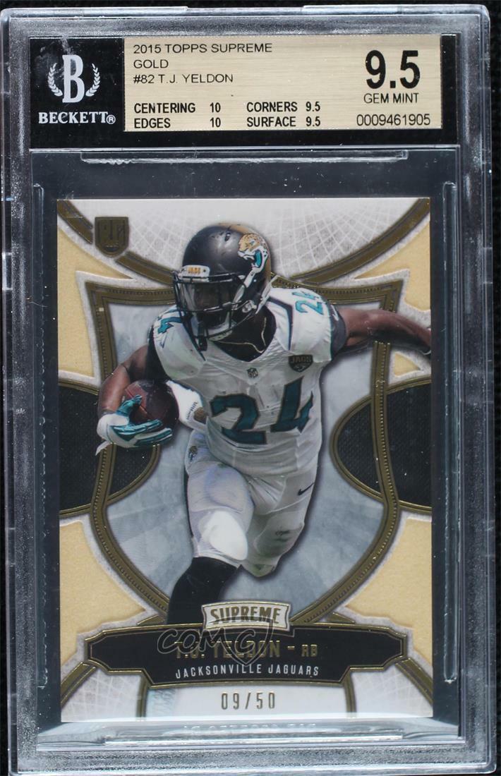 TJ Yeldon Topps Chrome #138 Ball Low-Gold Refractor