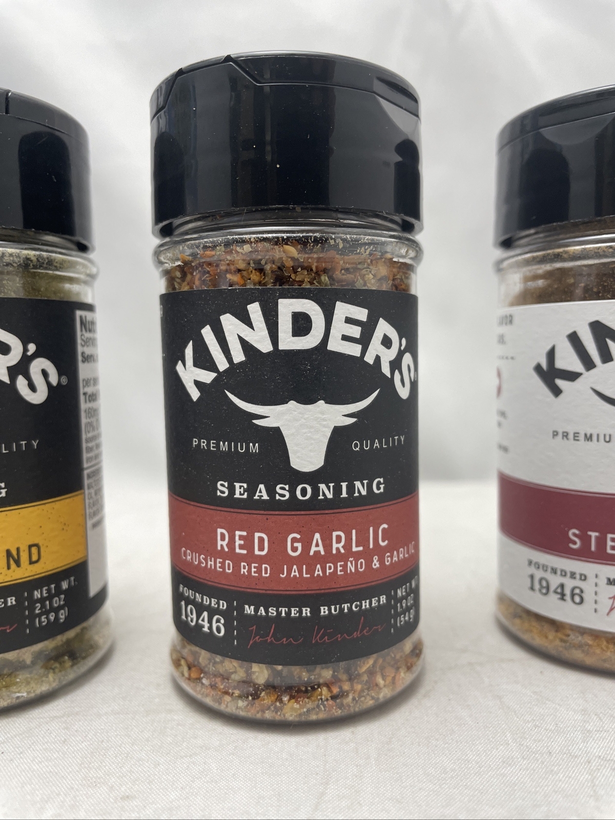 Kinder's 3 Pack Red Jalapeno Garlic, Buttery Burger & The Steak Blend