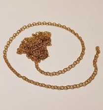 2mm Gold-filled Textured Cable Chain, 32 inches