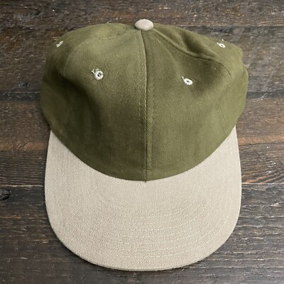 Blank Yupoong Snapback Hat Cap Olive Green / Khaki Two Tone Free Shipping!
