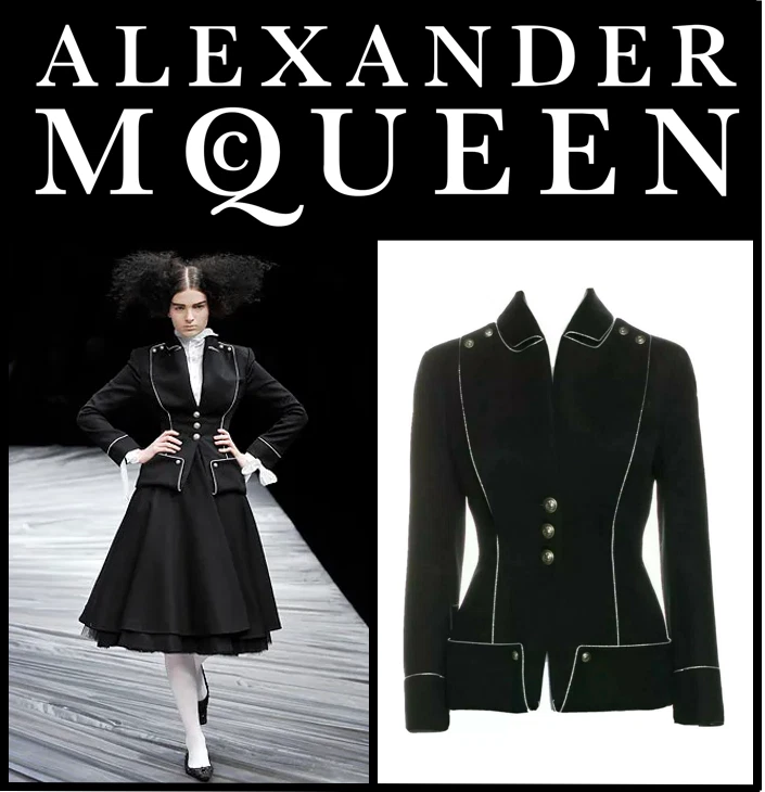 Giacca militare Alexander McQueen A W 2008 ""Ragazza che viveva su un albero"" US4 IT40