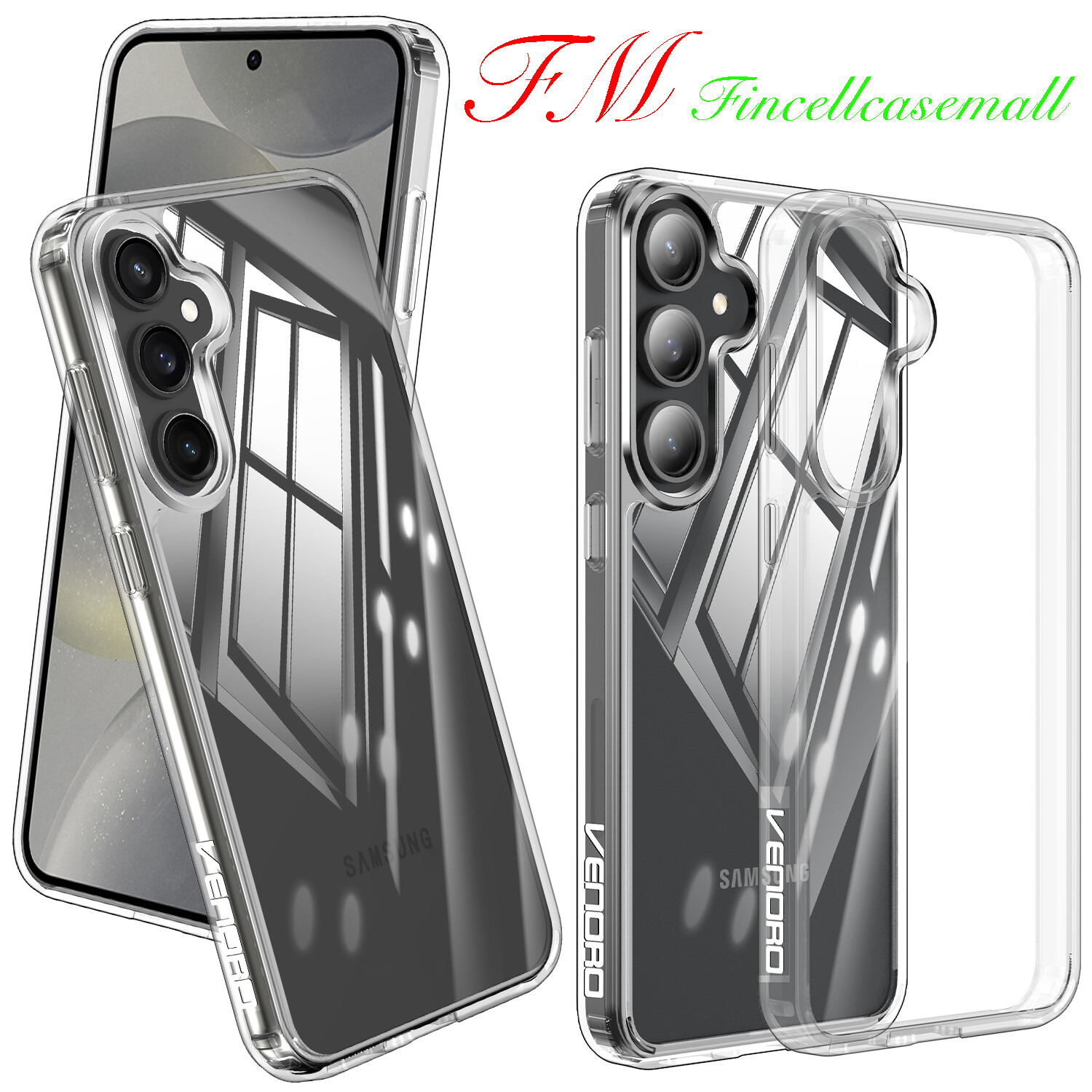 Clear Drop-Proof Phone Case for Samsung Galaxy S23 FE S24 Plus Ultra  -image