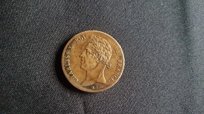 Monnaie colonies française 5 centimes 1828 A charles X guyanne - Photo 1/2