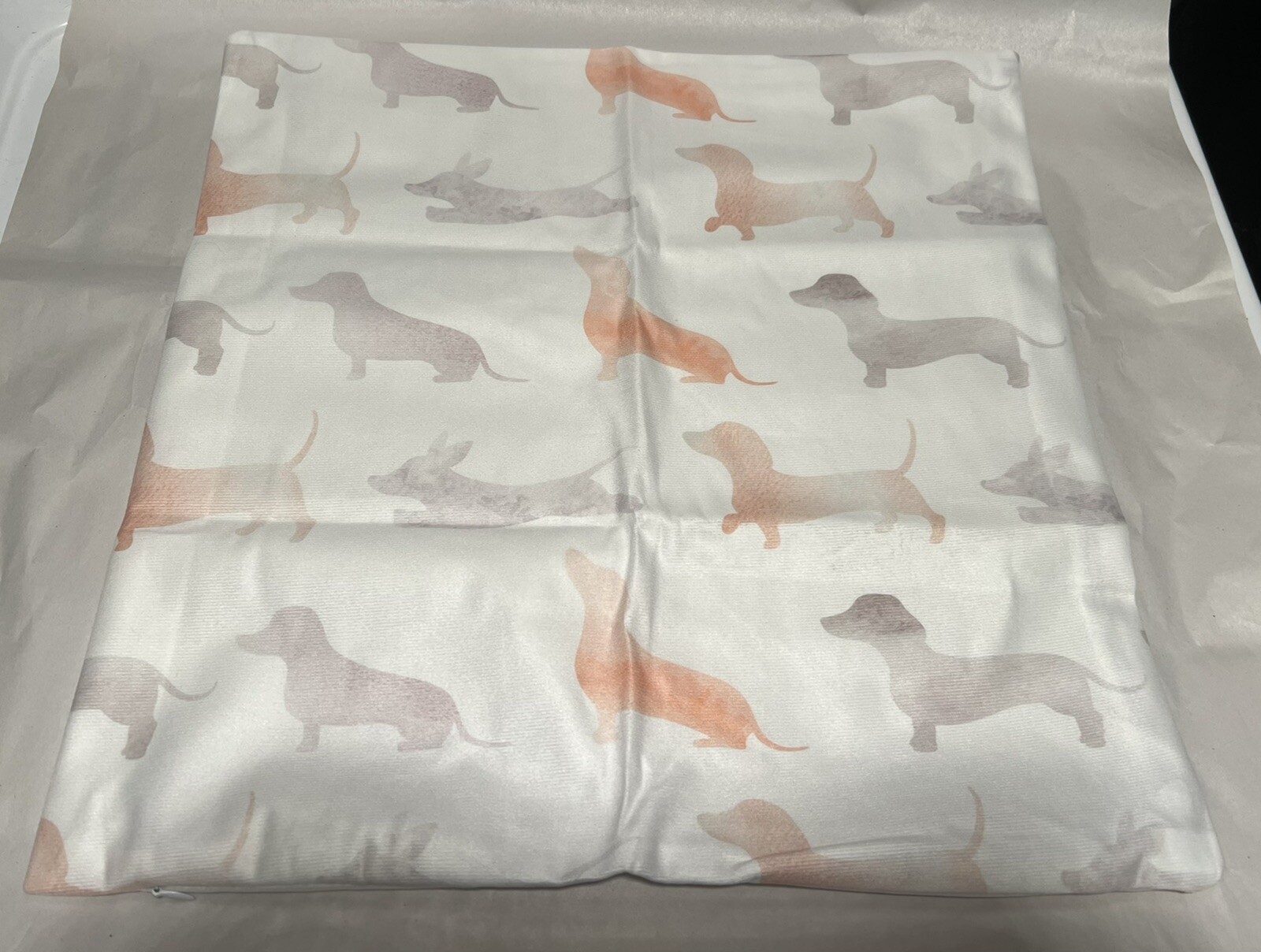 Dachshund Silhouettes Pillow Cover (Case Only)  17.7 x 17.7 New.