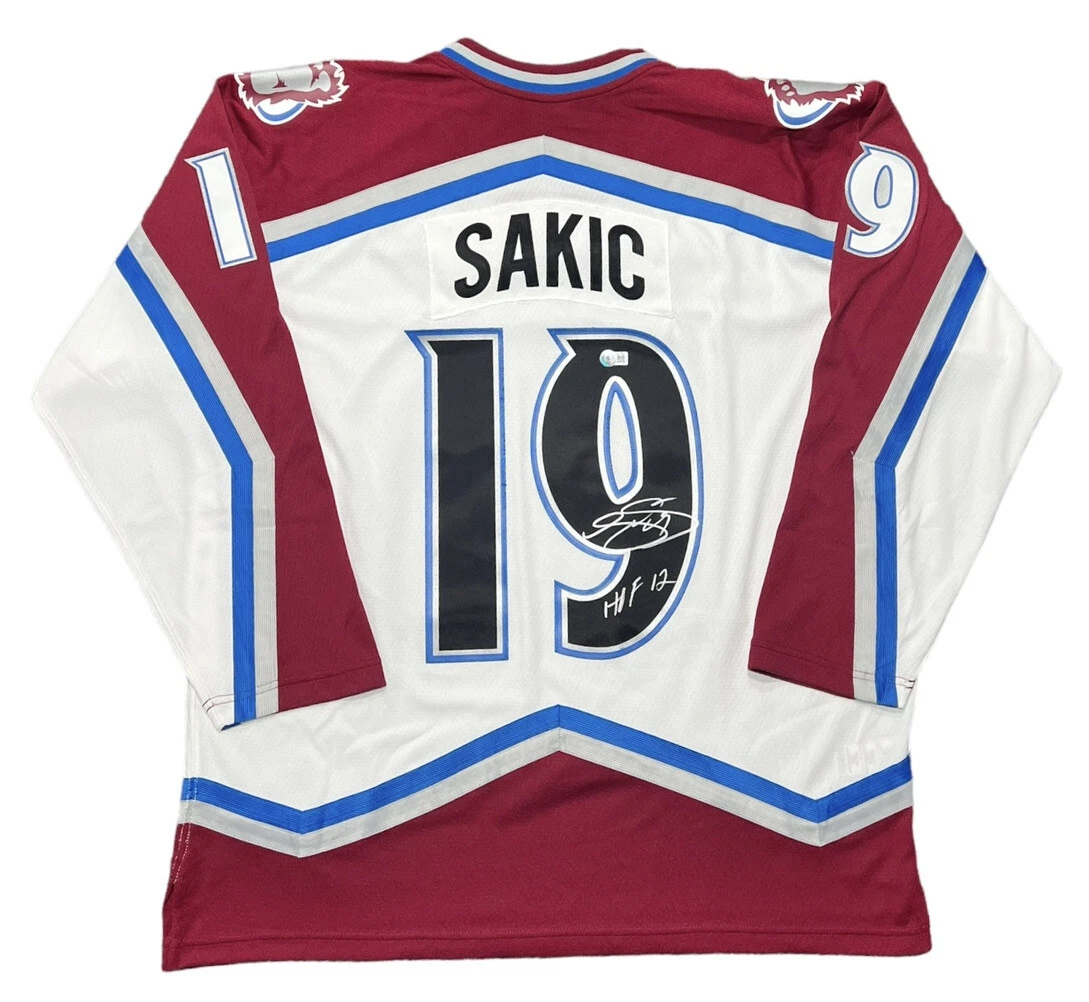 Joe Sakic Signed Autographed Framed Colorado Avalanche Jersey COA