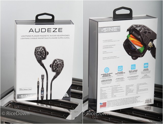BRAND NEW Audeze iSINE 10 In-Ear Planar Magnetic Headphones with Lightning Cable
