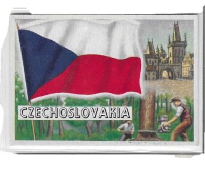 1956 Topps Flags of the World Czechoslovakia (8) #66 NM