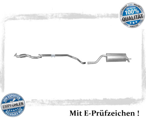 Auspuffanlage für Opel Corsa D 1.2 Auspuff Mittelrohr Endtopf Flexrohr - Bild 1 von 3