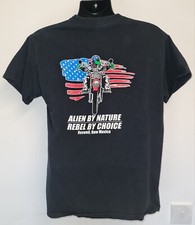 Listing image for Vintage Y2k Ufo Roswell T Shirt Size Medium retro alien biker