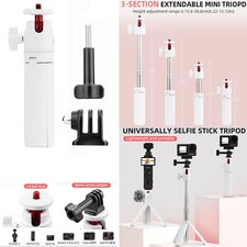 Cold Shoe Tripod Extended Selfie Stick for Insta360 X2/DJI Pocket 3 Action 5 PRO