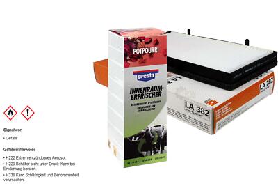 MAHLE / KNECHT Innenraum-Filter LA 382+Presto Klima Fresh Duft für Opel Vivaro