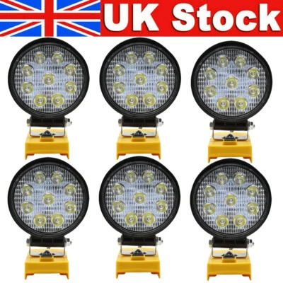 For Dewalt Battery 18V Li-Ion LED Work Light Workshop Flashlights Torch Camping