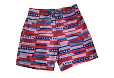 Speedo Swim Trunks Stars and Stripes Red White Blue Mens XL