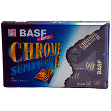 BASF CHROME SUPER QUALITY II 90 TYPE II BLANK AUDIO CASSETTE TAPE (2000) NEW