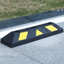 Wheel Stopper Heavy Duty Garage Parking Stop Assist Block Car Truck Rubber 1PC