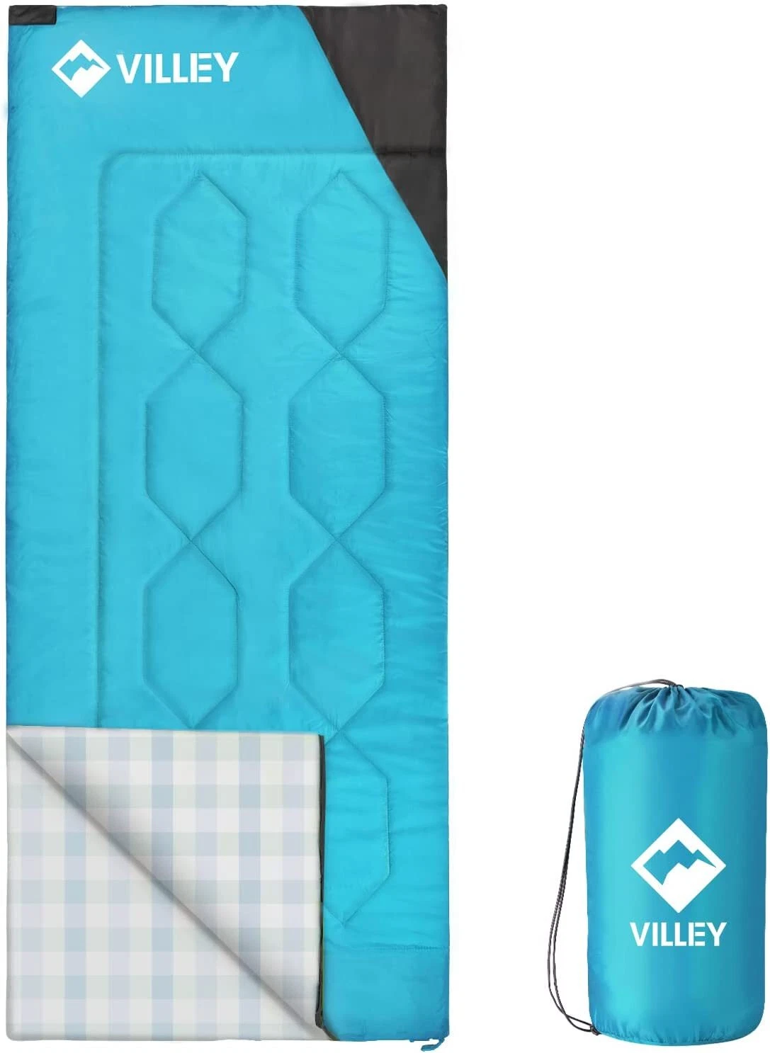 Outdoor Camping Lightweight Sleeping Bag with Carrying Bag Machine Washable US
