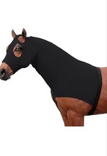 New Lycra Mane Stay Black Horse Slinky Hood With Neck Large