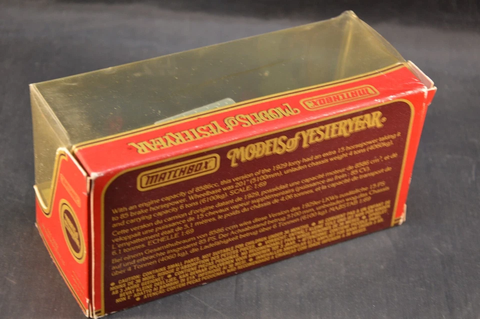 MATCHBOX MODELS OF YESTERYEAR 1932 MERCEDES BENZ L5 Y41 SCALA 1/69 DIE CAST - Immagine 4 di 4