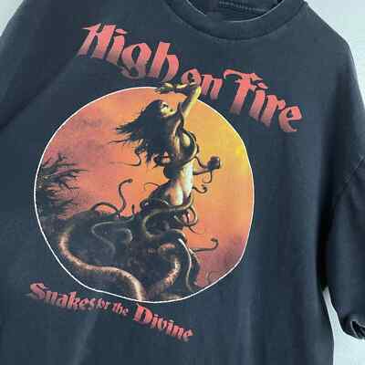 High On Fire Snakes For The Divine Retro Vintage T-shirt S-5XL