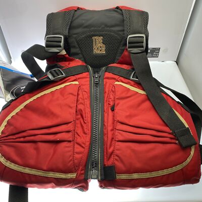 Stohlquist Trekker Mesh Back PFD XXL Deep Red Buoyancy Aid Mens
