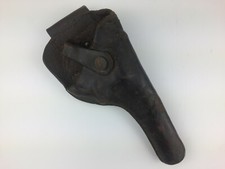 Vintage Old West Leather Gun Revolver Open End Pistol Holster
