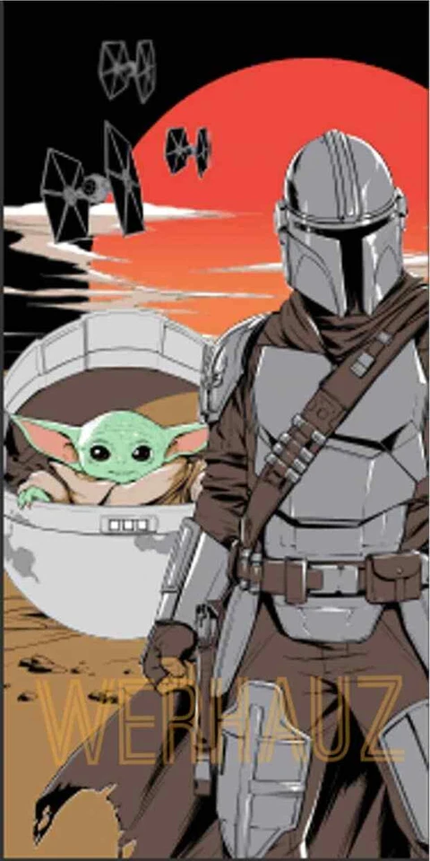 Toalla de playa The Mandalorian Mando & The Child de Star Wars Foto 2 de 2