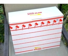 🍔 In-N-Out Burger Restaurant Ceramic  Canister Jar 6 piece set. Limited See Pix