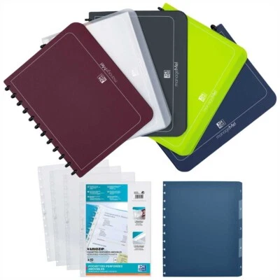 OXFORD Sichtbuch A4 ManageMe anthrazit incl. 25 Hüllen | Register | Ersatzhüllen