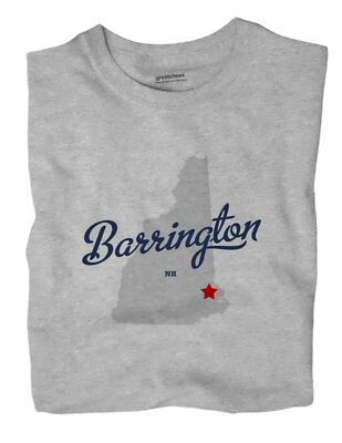 Barrington New Hampshire NH T-Shirt MAP