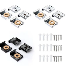 12PCS Mirror Hanger Clips Set Metal Spring，Loaded Hanger Clips Unframed