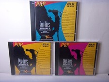 3 KARAOKE CD"S, POP HITS MONTHLY 2003-04 ERA POP SONGS ON SCREEN LYRICS  NEW