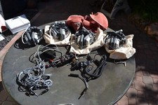 LOT of 4 TELEX E-951 HEADSETS, 2 PT-300 Aircraft Pilot  RST 445, 442C INTERCOM