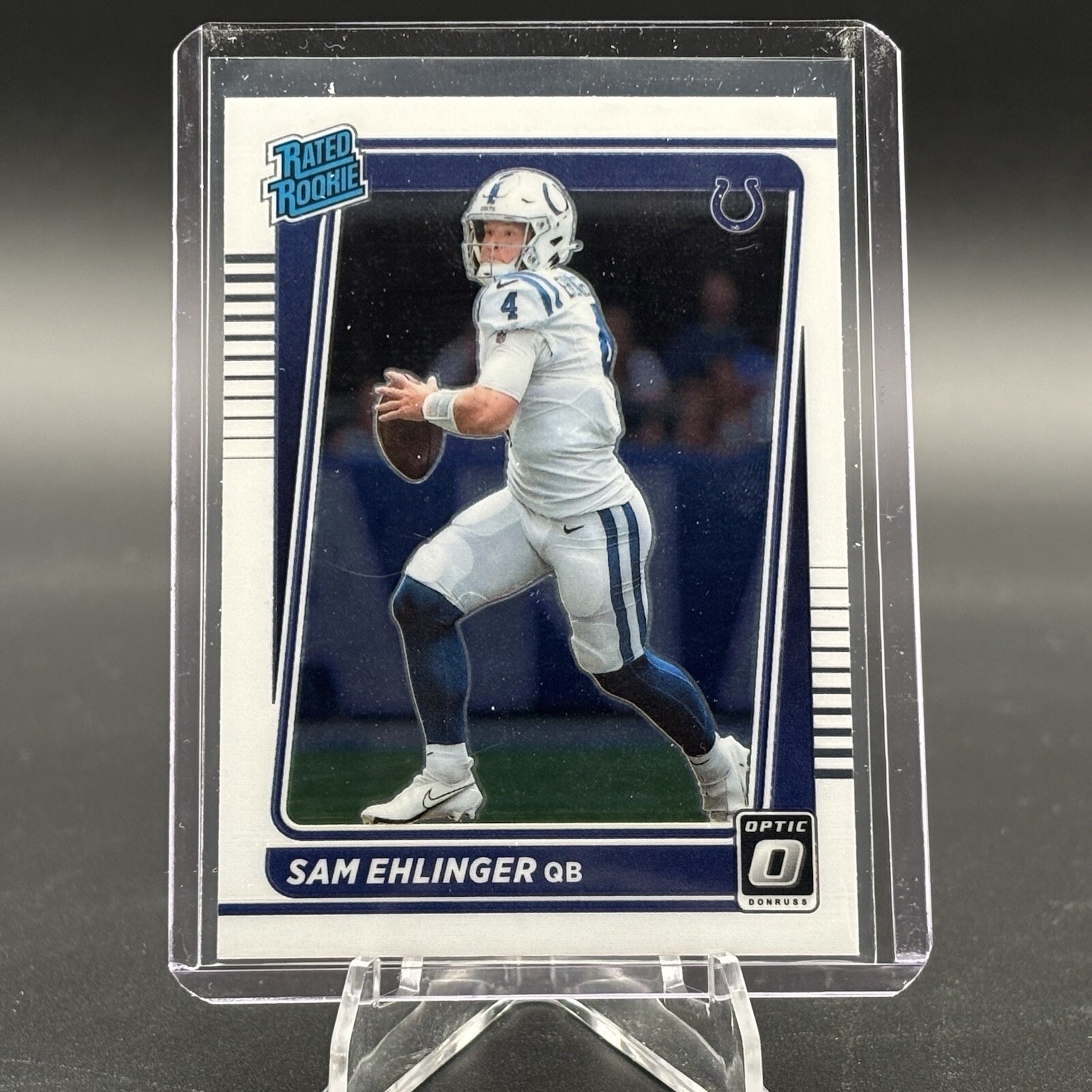 2021 Donruss Optic Sam Ehlinger Rated Rookie Base RC #246 Indianapolis Colts