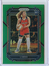 2023 Panini Prizm WNBA LI MENG RC ROOKIE #132 GREEN PRIZM MYSTICS