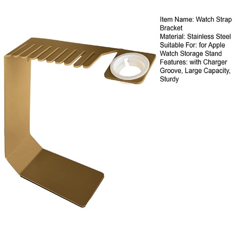 Watch Strap Hanger Sleek Storage Solution Stainless Steel Band Holder Charger - Zdjęcie 8 z 14