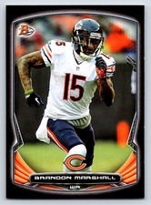 2014 Bowman 78 Brandon Marshall Veterans Black   Chicago Bears Football Card