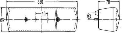 HELLA Heckleuchte Artikel: 2SD 001 688-171